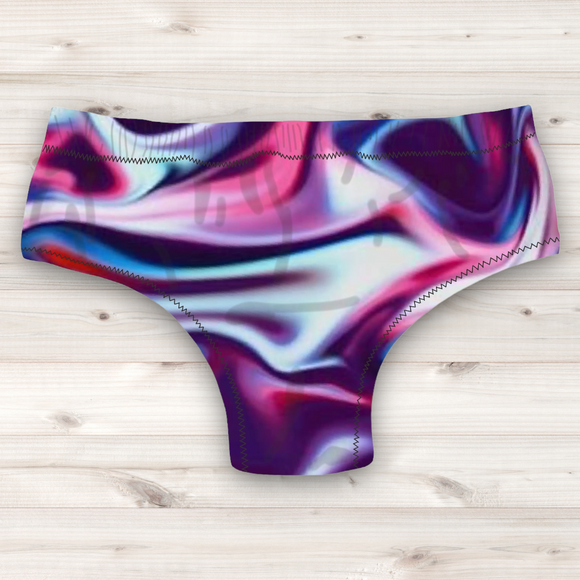 Men's Wrestling Trunks - Slick Pink Print