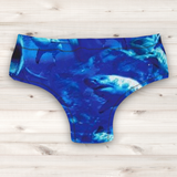 Men's Wrestling Trunks - Shark Print