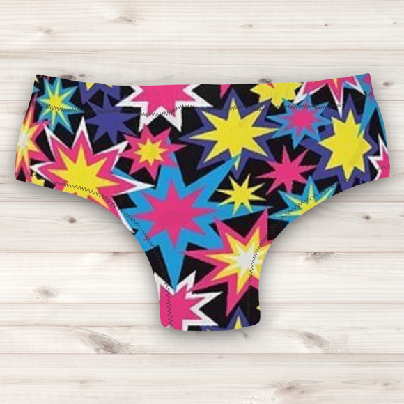 Men's Wrestling Trunks - Starburst Print