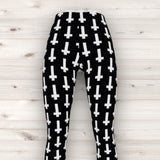 Men's Wrestling Tights - Cross Print