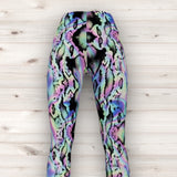 Men's Wrestling Tights - Pastel Reptile Print