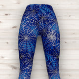 Men's Wrestling Tights - Blue Spidey Print