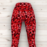 Men's Wrestling Tights - Red Print