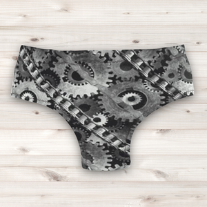 Men's Wrestling Trunks - Cogs Print