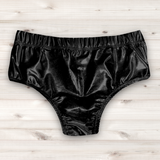 Men's Wrestling Trunks - Leather Look