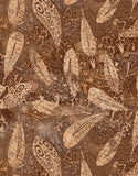 a close up of a painting on a wall