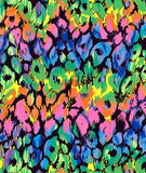 a multicolored background of paint splattered on a black background