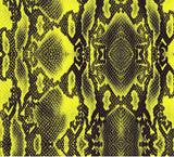 a yellow and black snake skin pattern