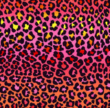 a pink and black animal print background